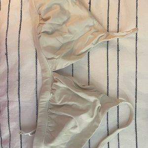 White Skims Triangle Bralette